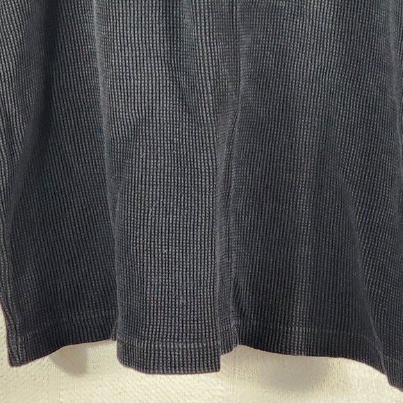 Gemrock Heavy Weight Black Cotton Waffle Knit LS Crew Neck Thermal Shirt Sz 2XL - Picture 4 of 16